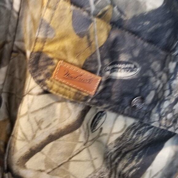 Woolrich Outdoor Guide reversible khaki camouflage Hunting coat Mens Size medium - Picture 3 of 7